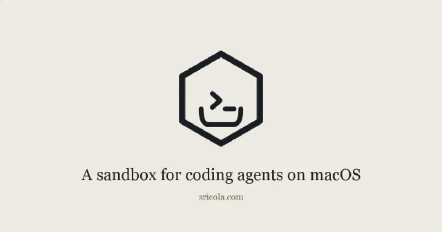 Drydock logo on a paper background with the line: a sandbox for coding agents on macOS